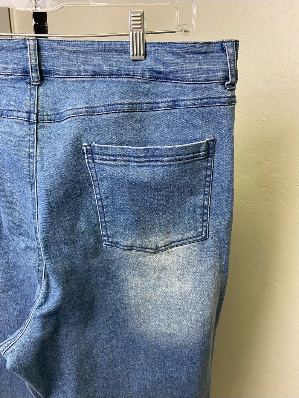 Back in the Saddle Women's Light Blue Boot Cut Jeans with Feather Embroidery 14 - Picture 6 of 9